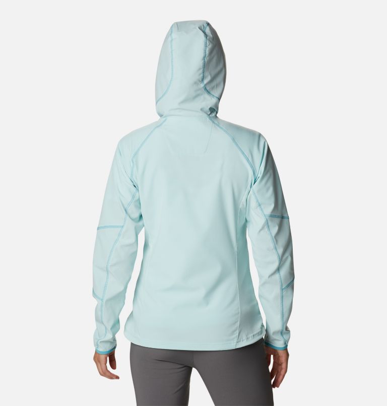 Women's Sweet As Softshell Hooded Jacket, Color: Icy Morn, image 2