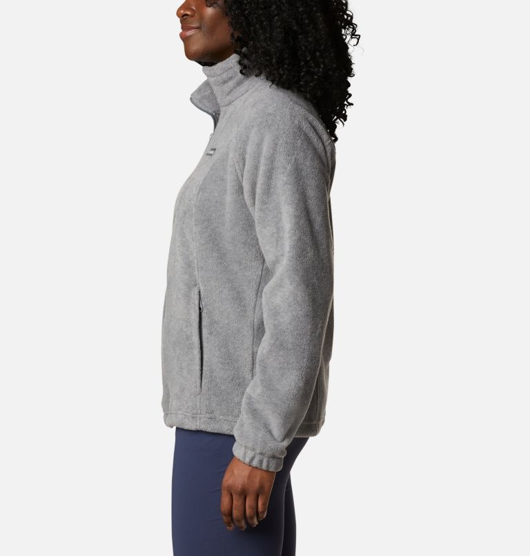 Thumbnail: Women’s Benton Springs Full Zip Fleece Jacket, Color: Light Grey Heather, image 3