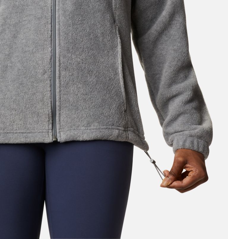 Thumbnail: Women’s Benton Springs Full Zip Fleece Jacket, Color: Light Grey Heather, image 6