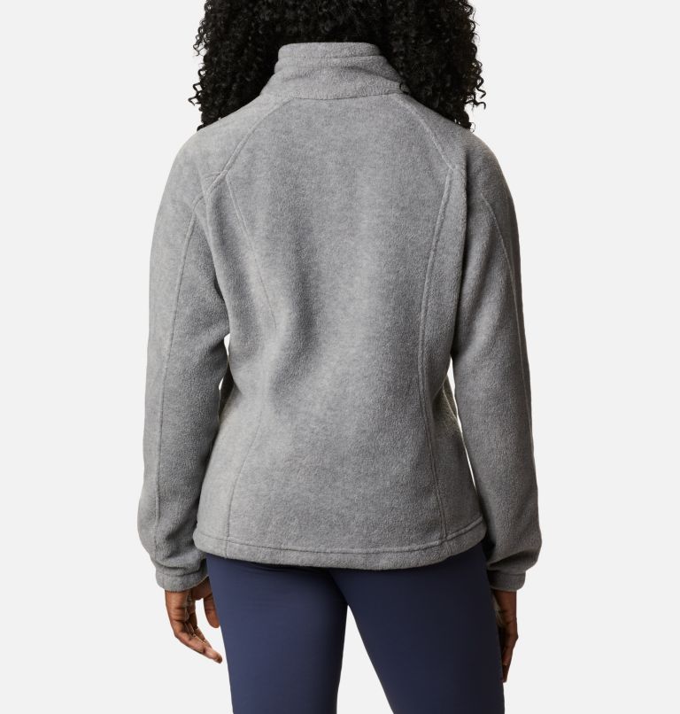 Thumbnail: Women’s Benton Springs Full Zip Fleece Jacket, Color: Light Grey Heather, image 2