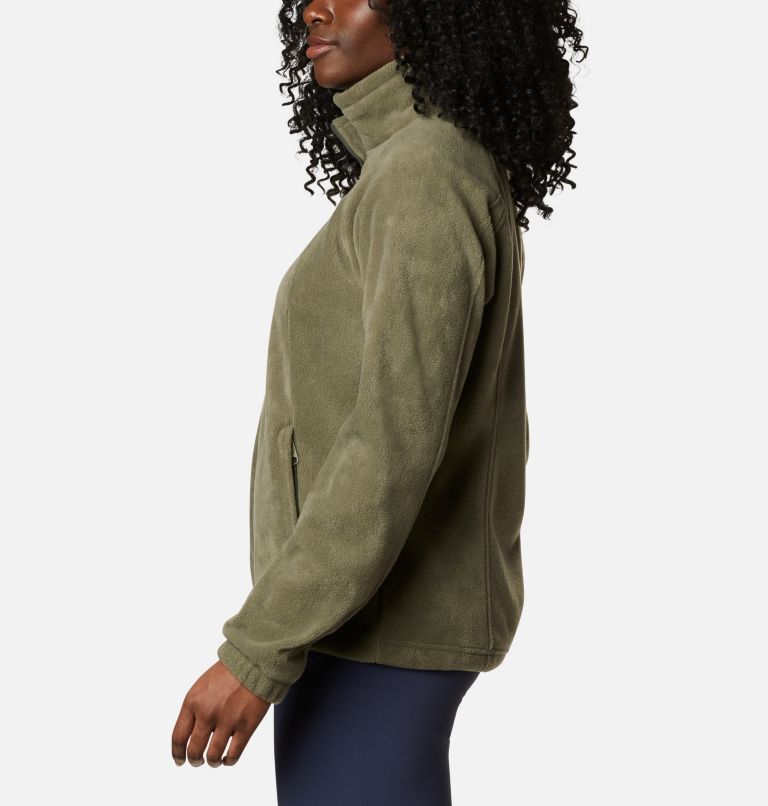 Women’s Benton Springs Full Zip Fleece Jacket, Color: Stone Green, image 3