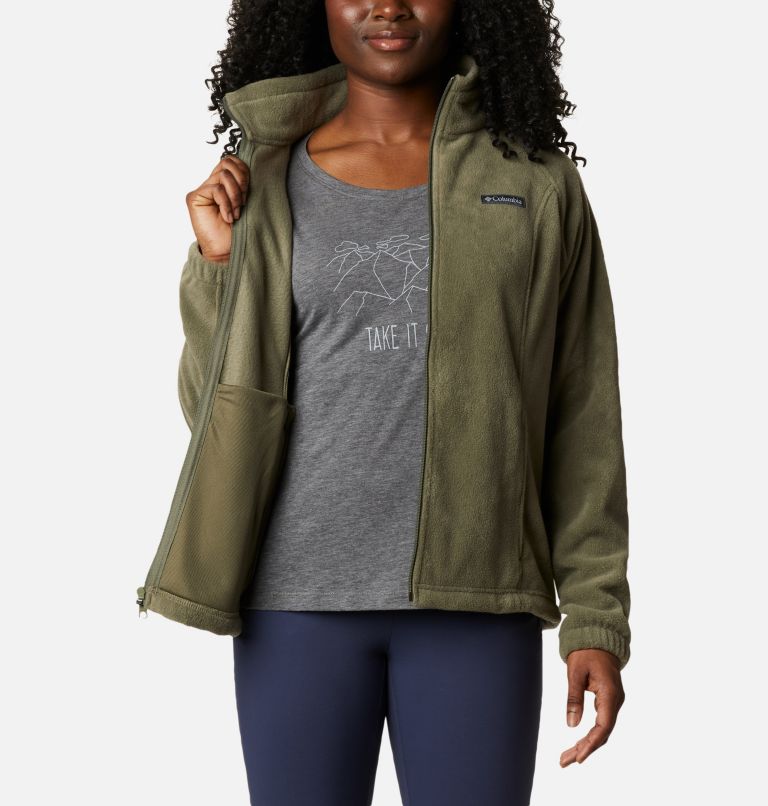 Thumbnail: Women's Benton Springs Full Zip Fleece Jacket, Color: Stone Green, image 5