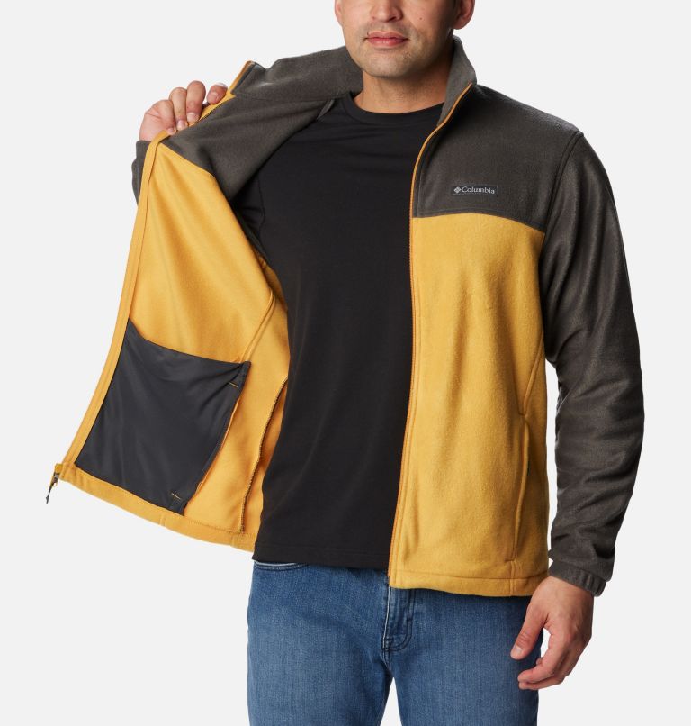 Thumbnail: Men's Steens Mountain 2.0 Full Zip Fleece Jacket, Color: Shark, Raw Honey, image 5