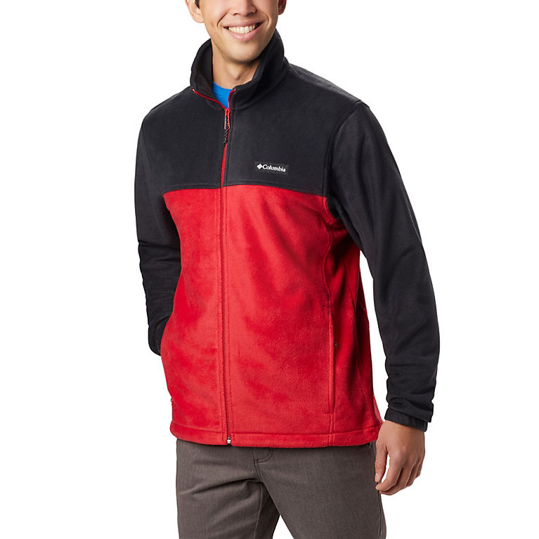 Black, Mountain Red Men's Steens Mountain™ 2.0 Full Zip Fleece Jacket, View 0