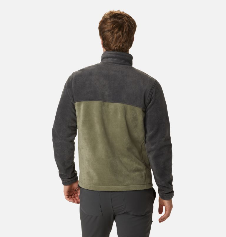 Men's Steens Mountain 2.0 Full Zip Fleece Jacket, Color: Shark, Stone Green, image 2
