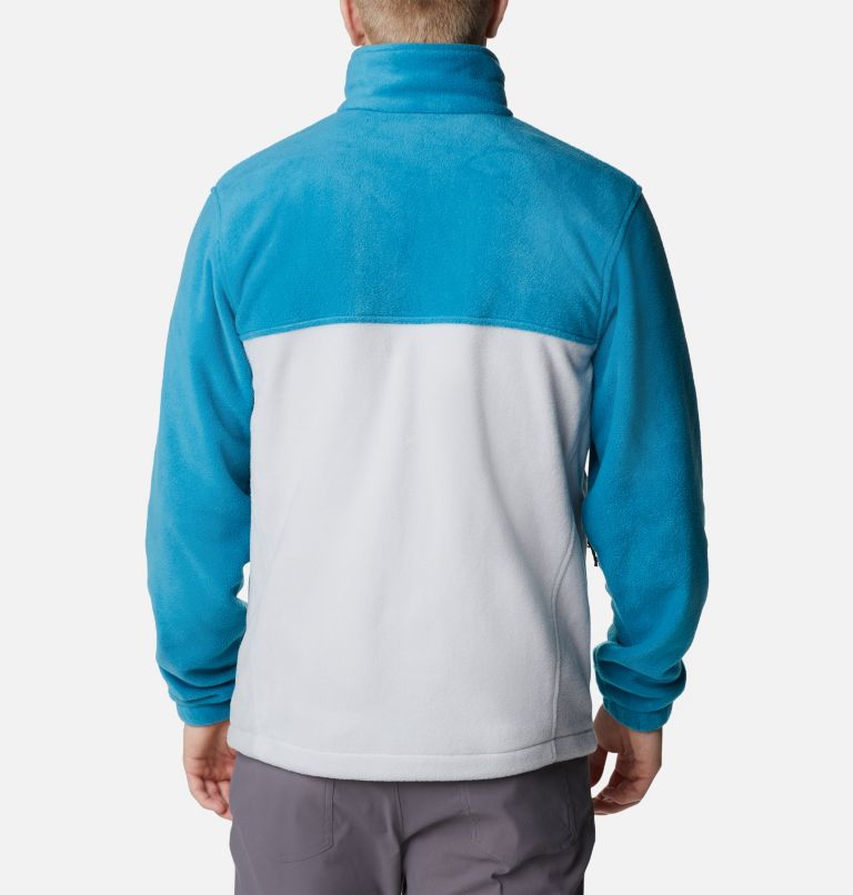 Men's Steens Mountain 2.0 Full Zip Fleece Jacket, Color: Deep Marine, Nimbus Grey, image 2