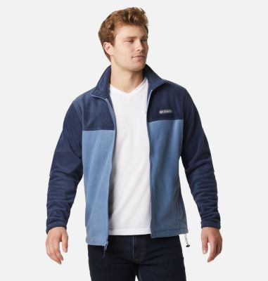 Men's Steens Mountain&trade; 2.0 Full Zip Fleece Jacket Steens Mountain&trade; Full Zip 2.0 | 470 | S, Collegiate Navy, Bluestone, front