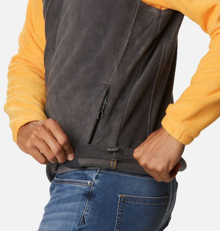 Men's Steens Mountain 2.0 Full Zip Fleece Jacket, Color: Mango, Shark, image 6