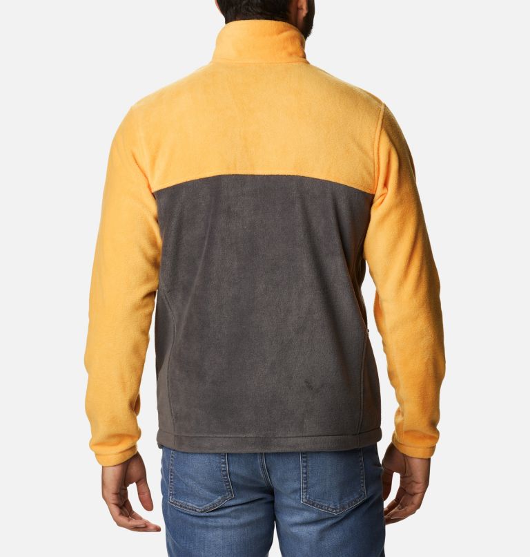 Men's Steens Mountain 2.0 Full Zip Fleece Jacket, Color: Mango, Shark, image 2