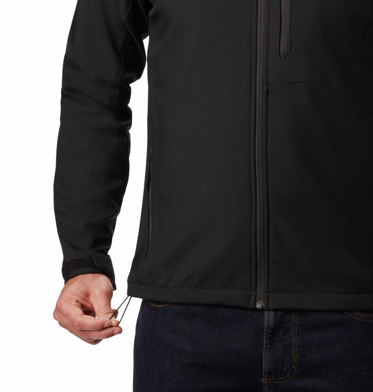 Men’s Cascade Ridge II Softshell Jacket, Color: Black, image 5
