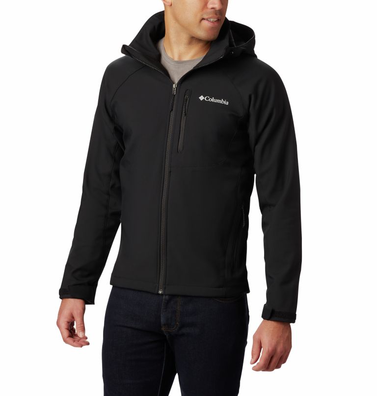 Thumbnail: Men’s Cascade Ridge II Softshell Jacket, Color: Black, image 1