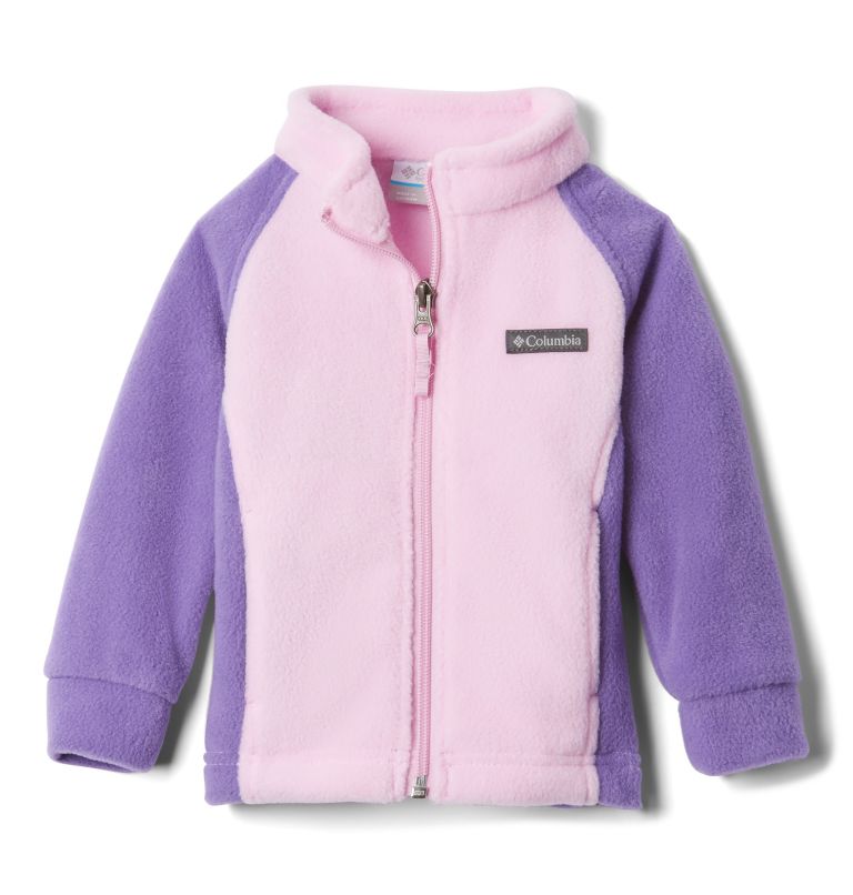 Girls' Infant Benton Springs Fleece Jacket, Color: Pink Clover, Grape Gum, image 1