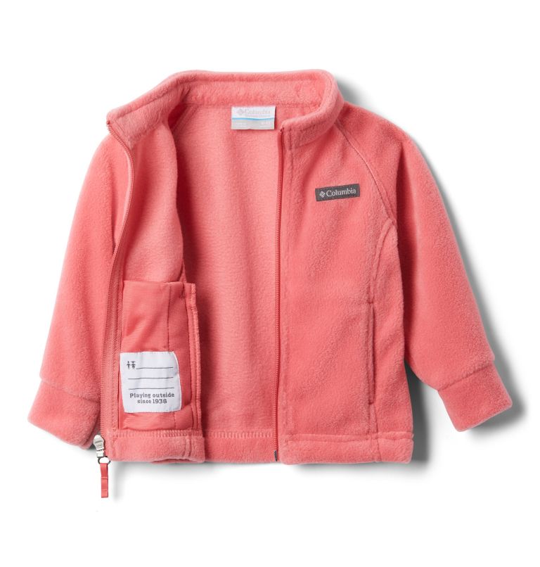 Girls' Infant Benton Springs Fleece Jacket, Color: Wild Salmon, image 2