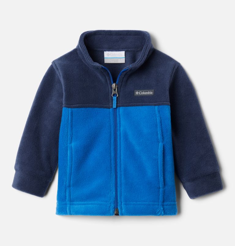 Boys’ Infant Steens Mountain II Fleece Jacket, Color: Bright Indigo, Collegiate Navy, image 1