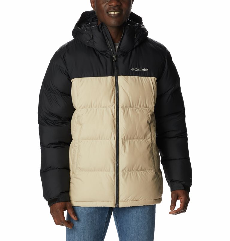 Thumbnail: Men's Pike Lake Hooded Down Jacket, Color: Ancient Fossil, Black, image 1