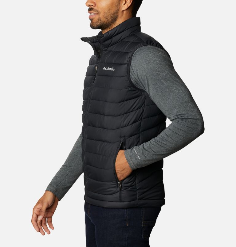 Thumbnail: Men's Powder Lite Insulated Vest, Color: Black, image 3