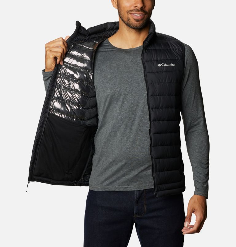 Men's Powder Lite Vest, Color: Black, image 5