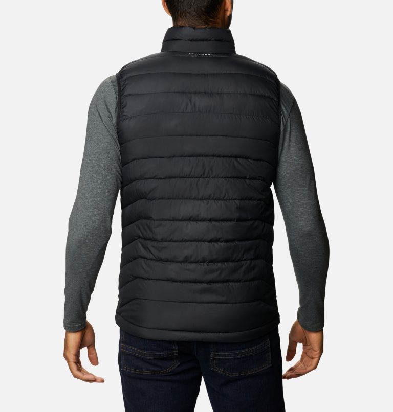 Men's Powder Lite Vest, Color: Black, image 2