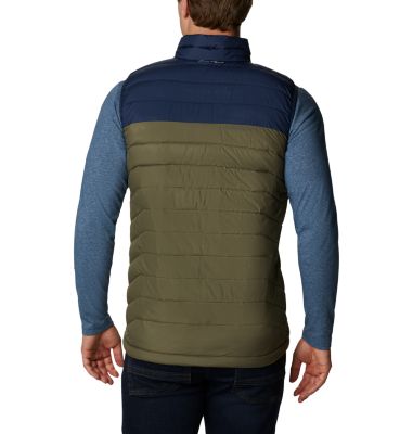 Chaleco Powder Lite para hombre Powder Lite&trade; Vest | 397 | S, Stone Green, Collegiate Navy, back