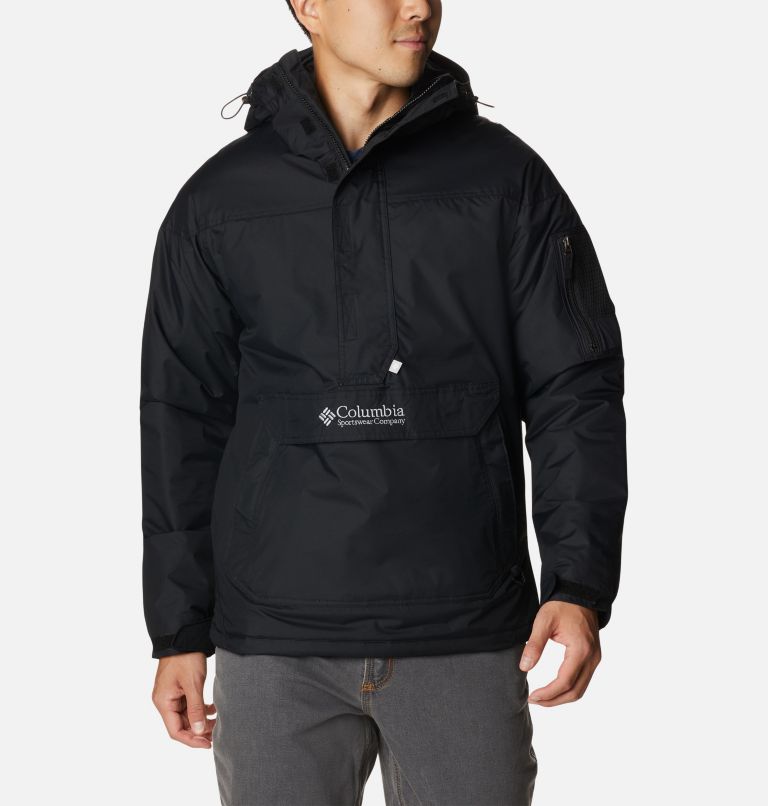 Thumbnail: Men's Challenger Insulated Anorak, Color: Black, image 1