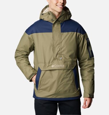 Men's Challenger&trade; Insulated Anorak Challenger&trade; Pullover | 018 | XS, Stone Green, Collegiate Navy, front