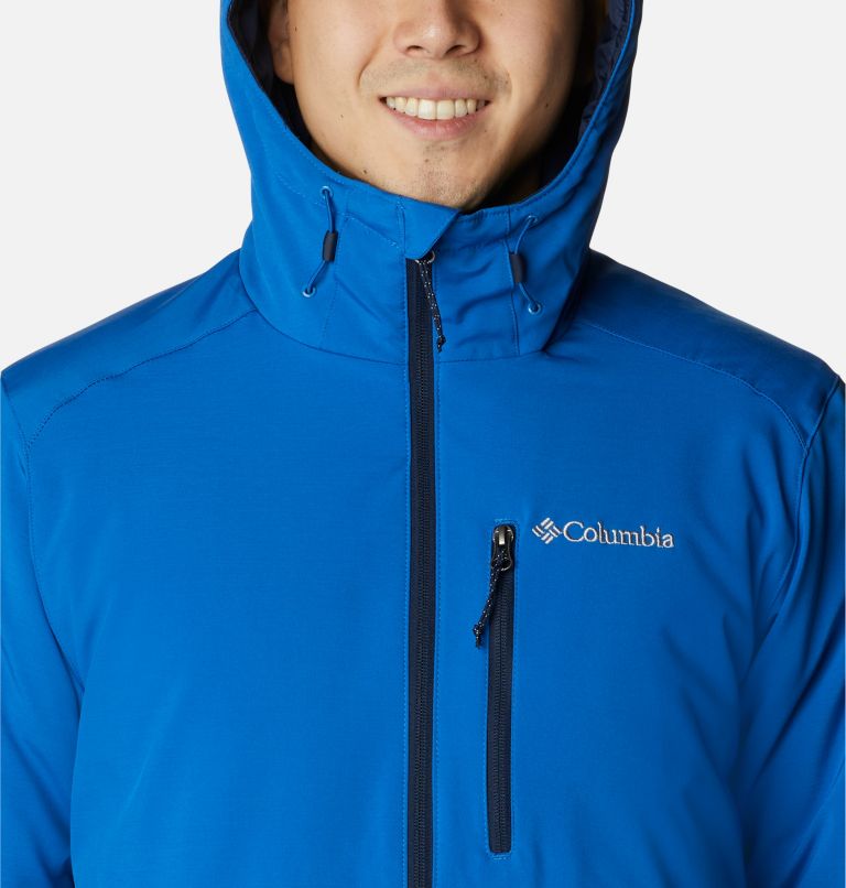 Thumbnail: Softshell Gate Racer Homme, Color: Bright Indigo, Collegiate Navy, image 4