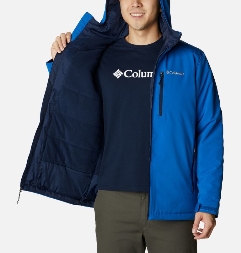 Thumbnail: Softshell Gate Racer Homme, Color: Bright Indigo, Collegiate Navy, image 5