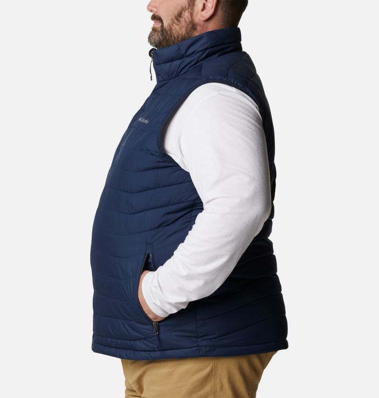 Thumbnail: Men's Powder Lite Vest - Big, Color: Collegiate Navy, image 3