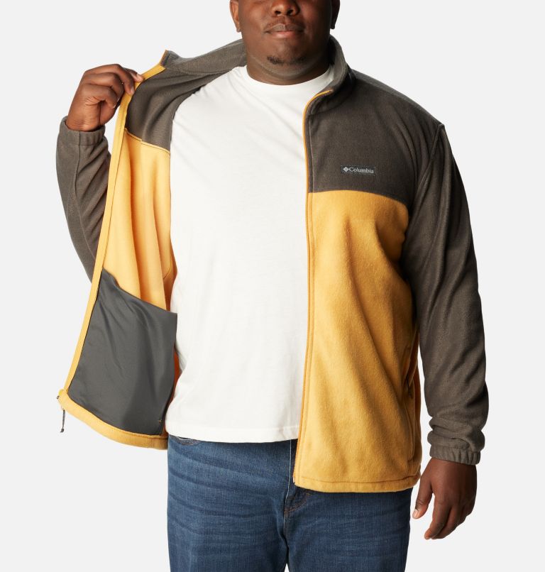 Men’s Steens Mountain 2.0 Full Zip Fleece Jacket - Big, Color: Shark, Raw Honey, image 5