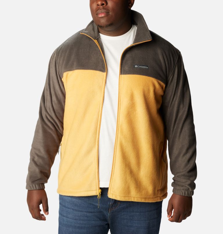 Men’s Steens Mountain 2.0 Full Zip Fleece Jacket - Big, Color: Shark, Raw Honey, image 7