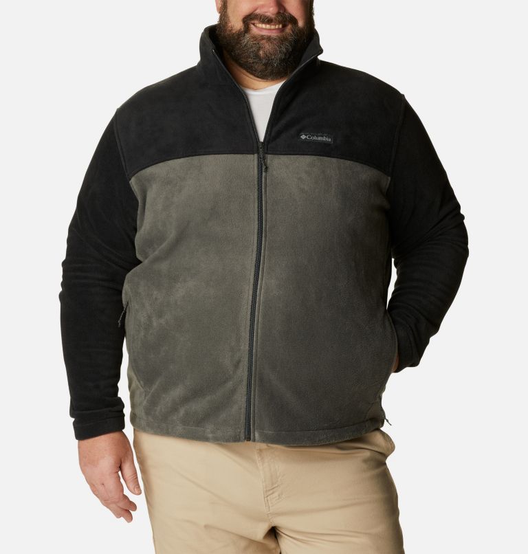 Thumbnail: Men’s Steens Mountain 2.0 Full Zip Fleece Jacket - Big, Color: Black, Grill, image 1