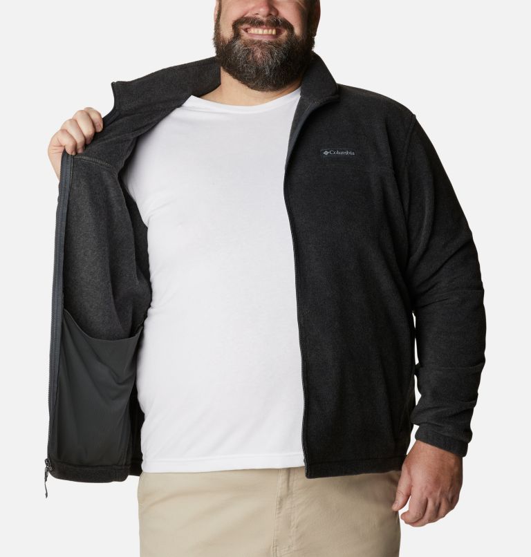 Men’s Steens Mountain 2.0 Full Zip Fleece Jacket - Big, Color: Charcoal Heather, image 5