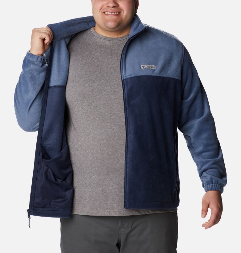 Men’s Steens Mountain 2.0 Full Zip Fleece Jacket - Big, Color: Dark Mountain, Collegiate Navy