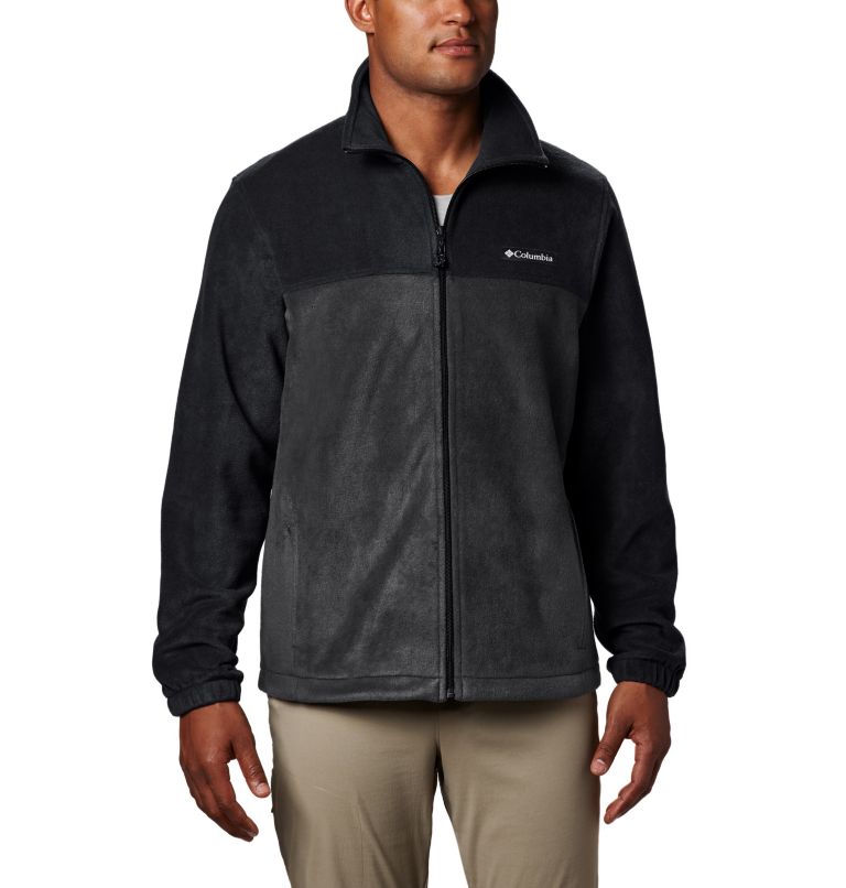 Men’s Steens Mountain 2.0 Full Zip Fleece Jacket - Tall, Color: Black, Grill