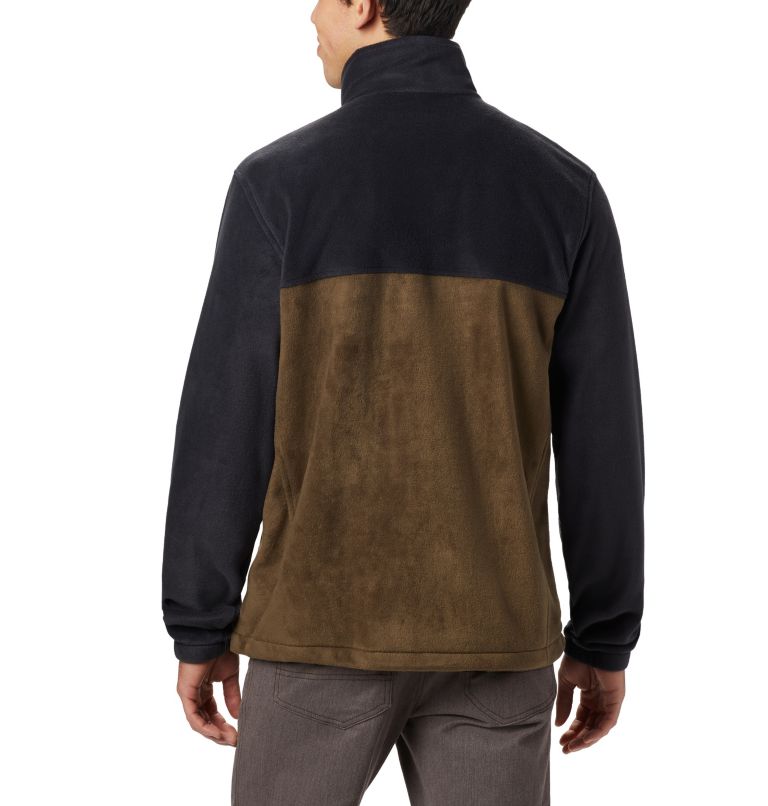 Thumbnail: Men’s Steens Mountain 2.0 Full Zip Fleece Jacket - Tall, Color: Black, Olive Green, image 2