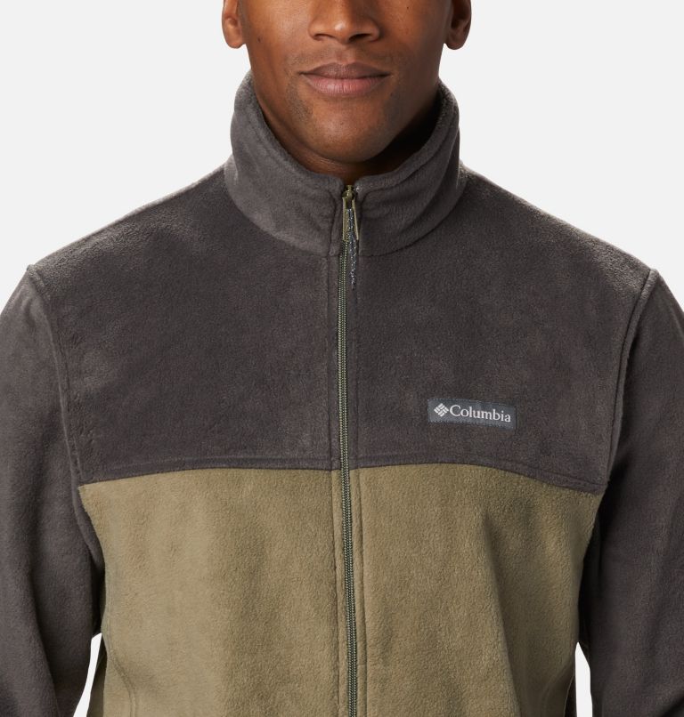 Men’s Steens Mountain 2.0 Full Zip Fleece Jacket - Tall, Color: Shark, Stone Green