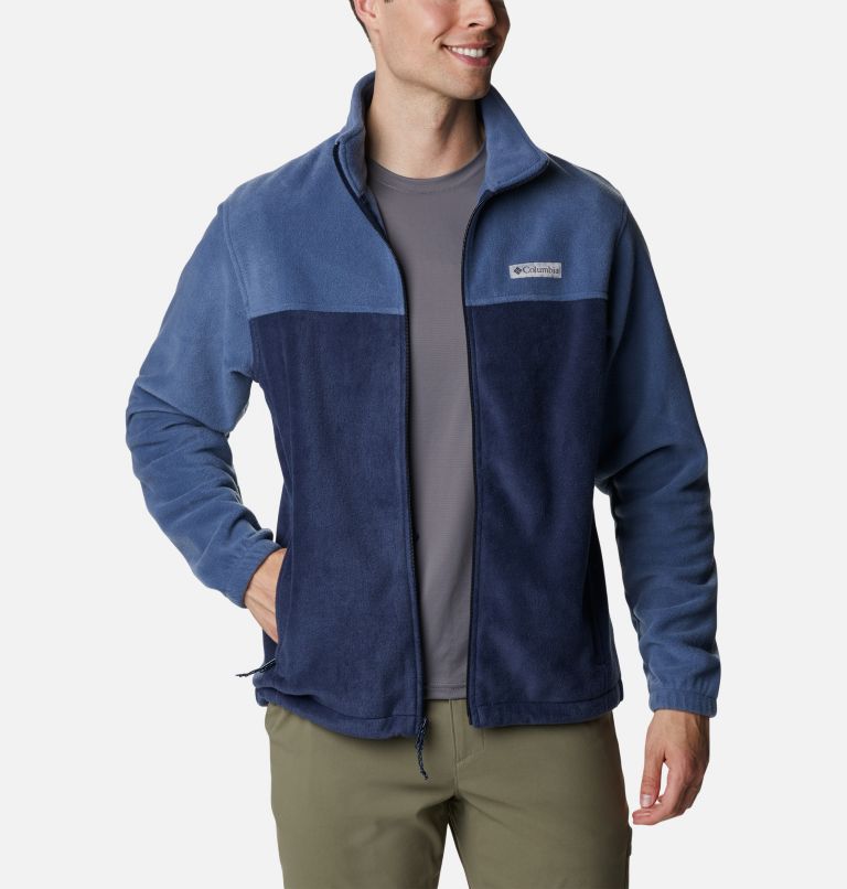 Thumbnail: Men’s Steens Mountain 2.0 Full Zip Fleece Jacket - Tall, Color: Dark Mountain, Collegiate Navy, image 1