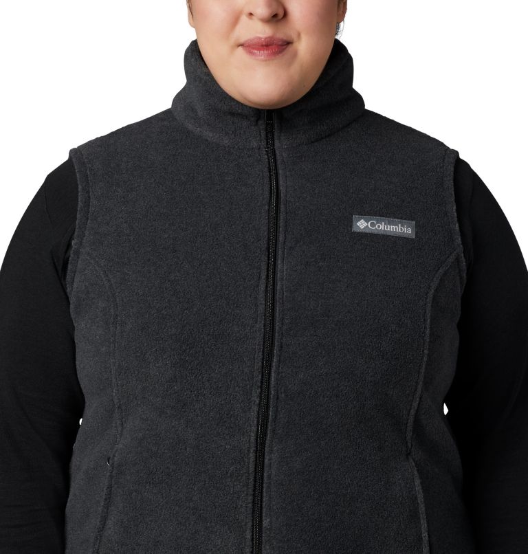 Women’s Benton Springs Fleece Vest - Plus Size, Color: Charcoal Heather, image 4