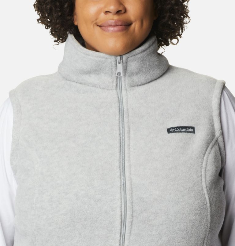 Women’s Benton Springs Fleece Vest - Plus Size, Color: Cirrus Grey Heather, image 4