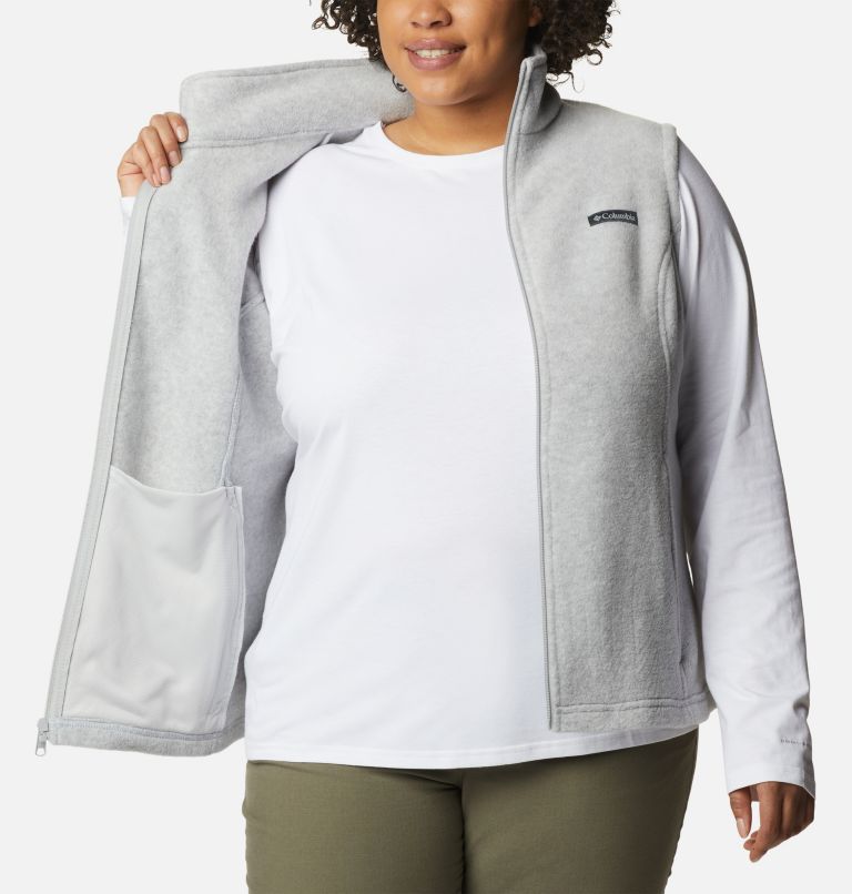 Women’s Benton Springs Fleece Vest - Plus Size, Color: Cirrus Grey Heather, image 5