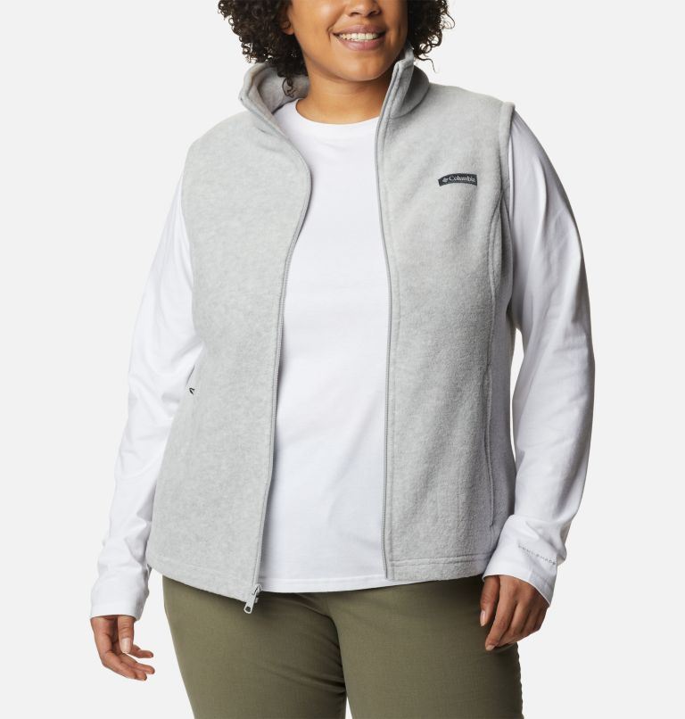 Women’s Benton Springs Fleece Vest - Plus Size, Color: Cirrus Grey Heather, image 6
