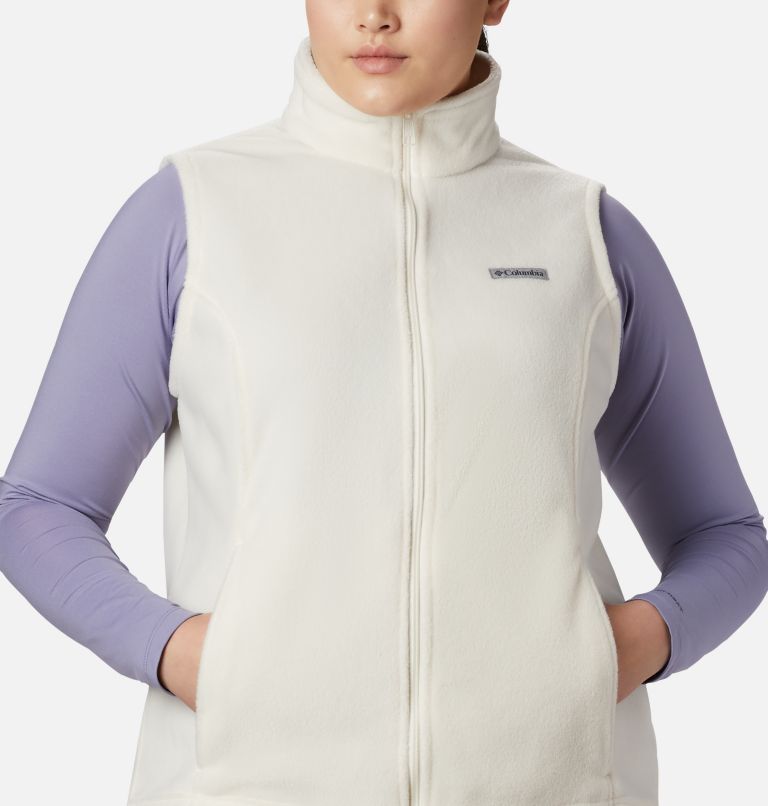 Women’s Benton Springs Fleece Vest - Plus Size, Color: Chalk, image 3