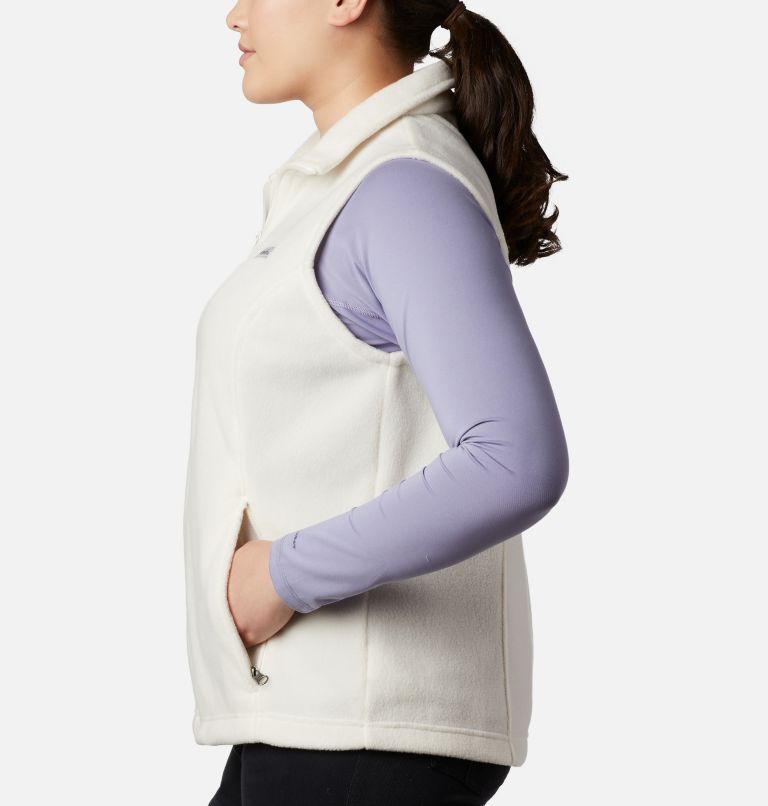 Thumbnail: Women’s Benton Springs Fleece Vest - Plus Size, Color: Chalk, image 4