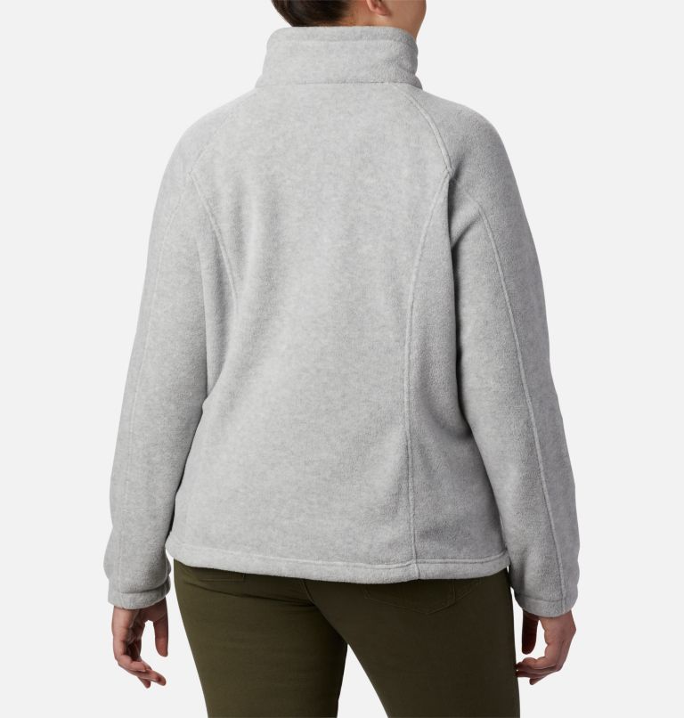 Thumbnail: Women's Benton Springs Full Zip Fleece Jacket - Plus Size, Color: Cirrus Grey Heather, image 2