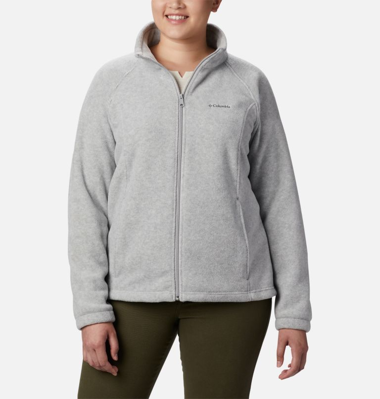Women's Benton Springs Full Zip Fleece Jacket - Plus Size, Color: Cirrus Grey Heather, image 1
