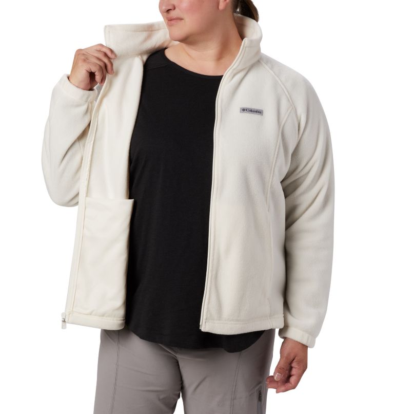 Women's Benton Springs Full Zip Fleece Jacket - Plus Size, Color: Chalk, image 4