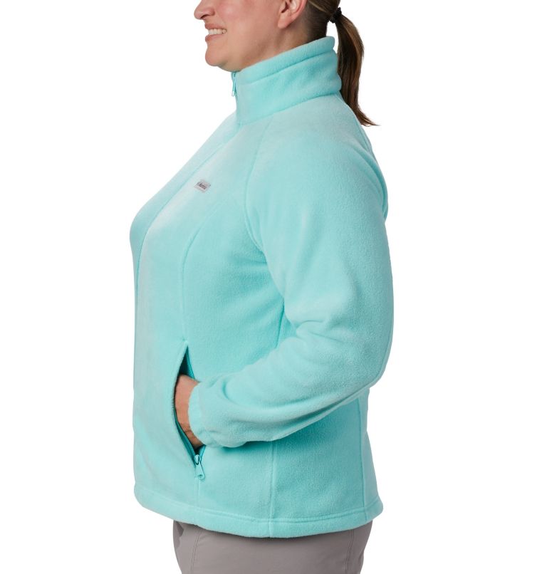 Thumbnail: Women's Benton Springs Full Zip Fleece Jacket - Plus Size, Color: Aquarium, image 3