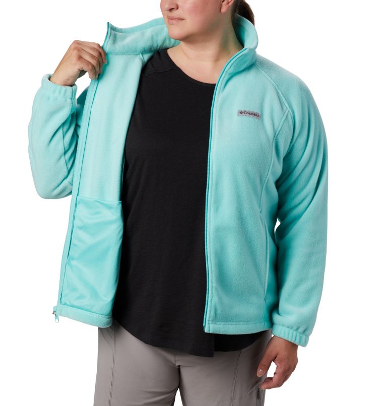 Thumbnail: Women's Benton Springs Full Zip Fleece Jacket - Plus Size, Color: Aquarium, image 4