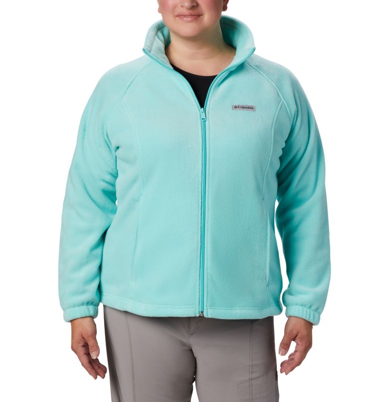 Thumbnail: Women's Benton Springs Full Zip Fleece Jacket - Plus Size, Color: Aquarium, image 1