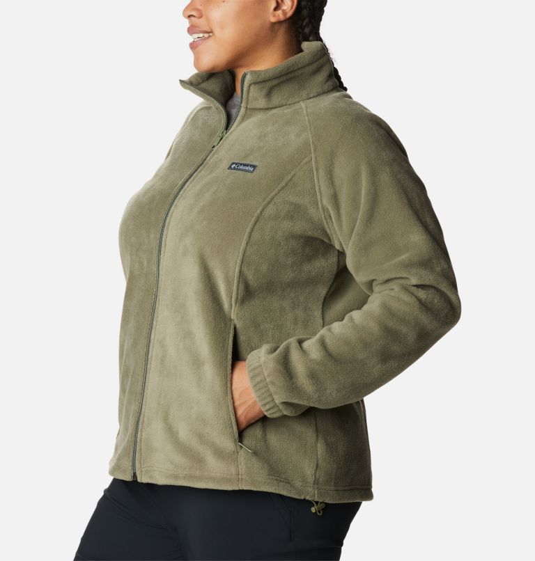 Women's Benton Springs Full Zip Fleece Jacket - Plus Size, Color: Stone Green, image 3